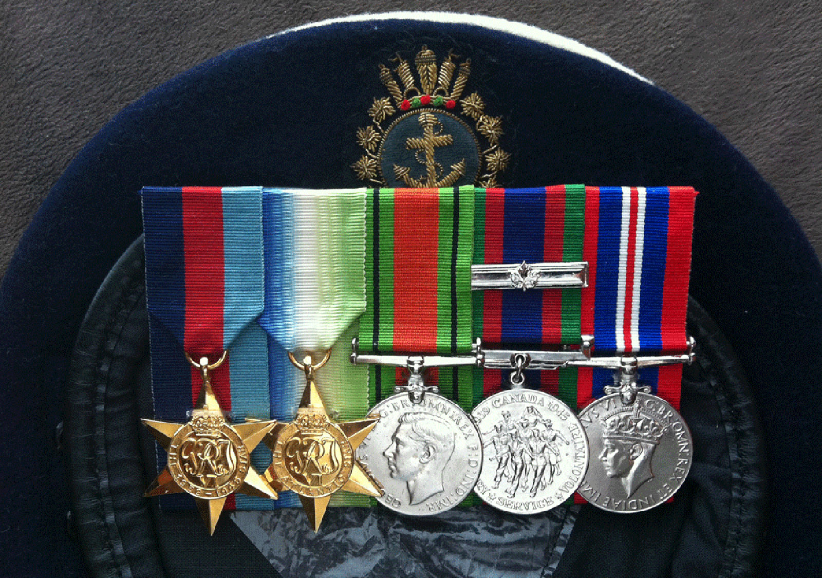 Medals received by AB Harrison F. Stumpf over the course of his duty.